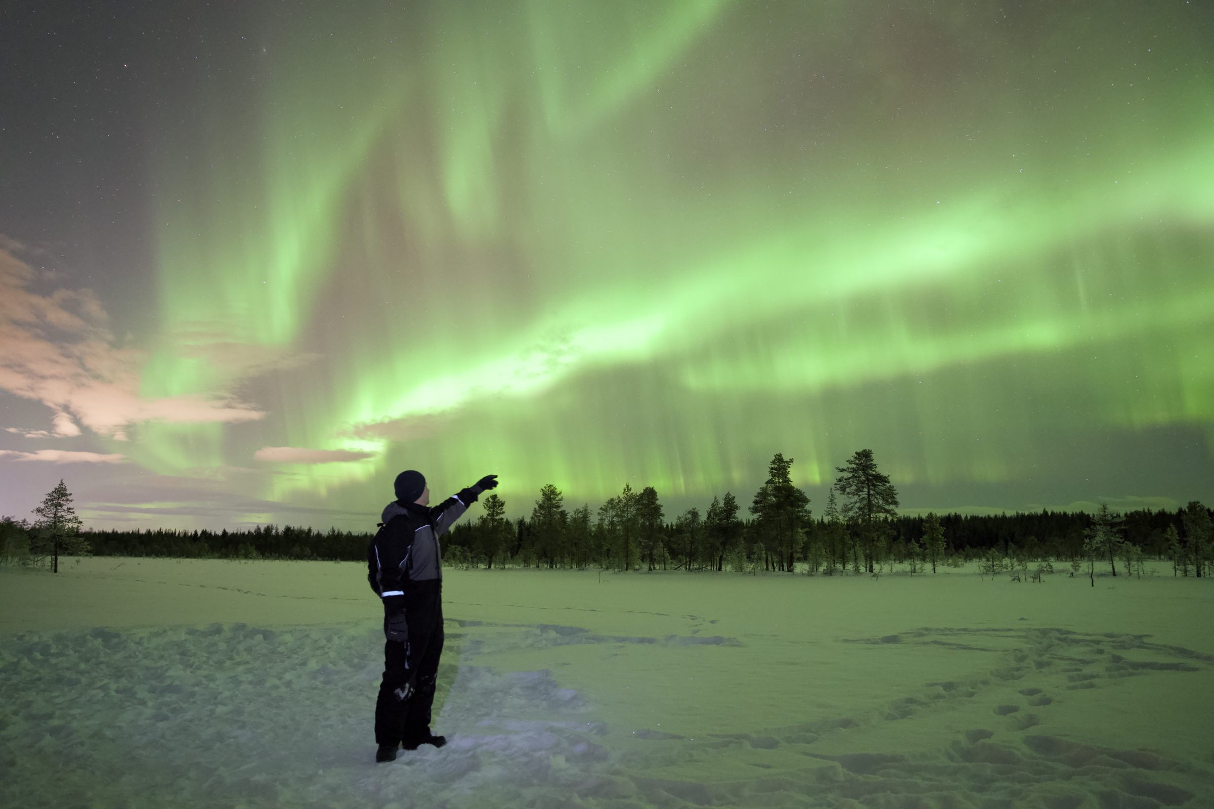 Lights in the sky, Rovaniemi, Finland