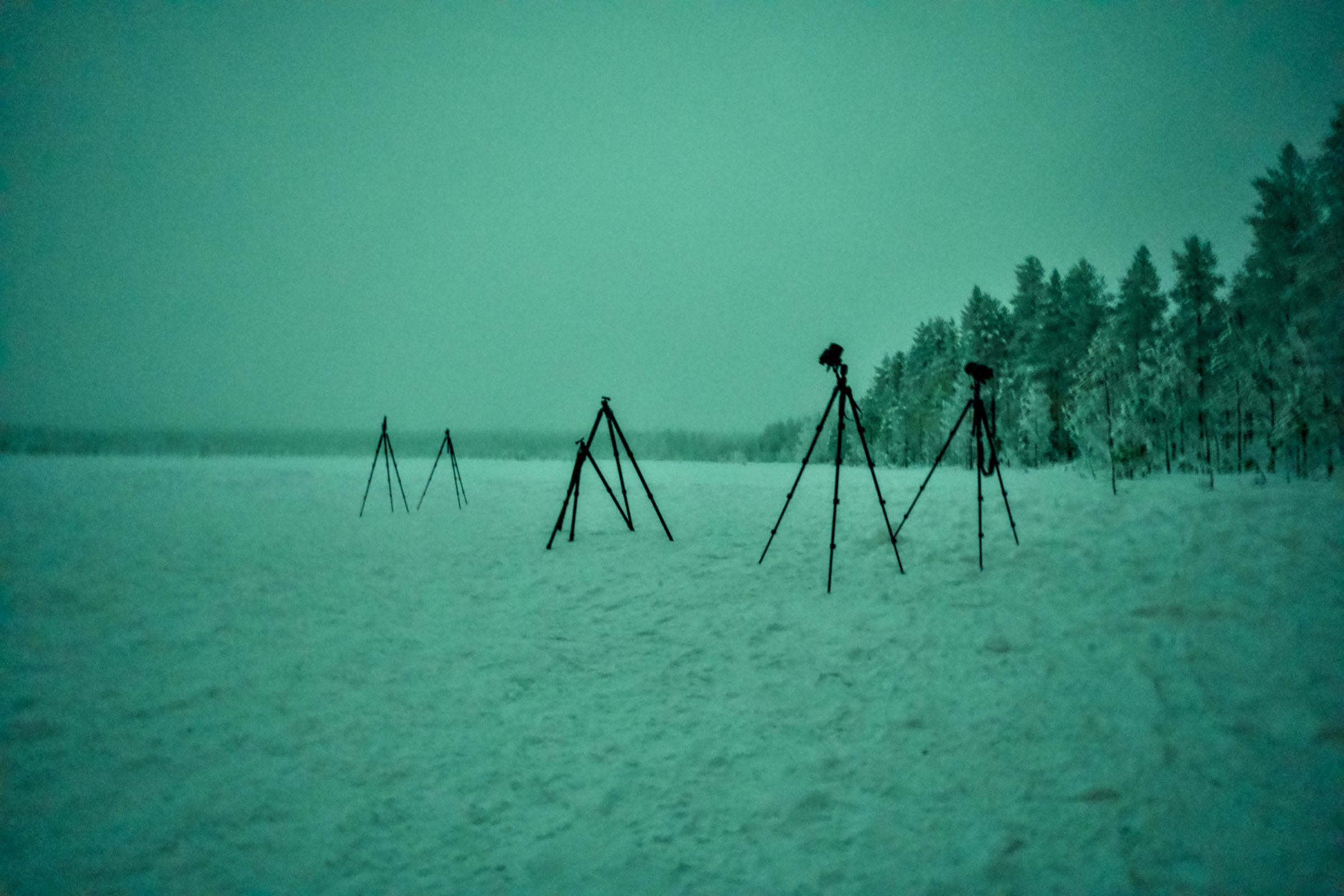 Waiting for the lights, Rovaniemi, Finland